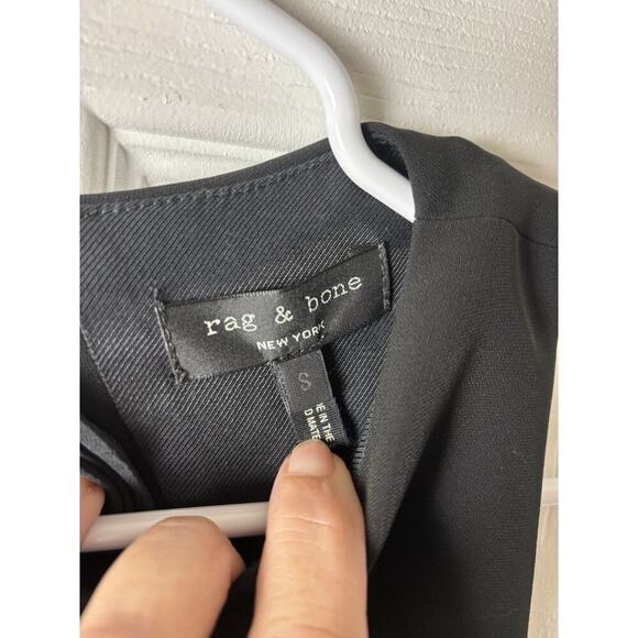 Rag & Bone Black Peek A Boo Back Sleeveless Old Money Country Club Dress Size S - Picture 6 of 8